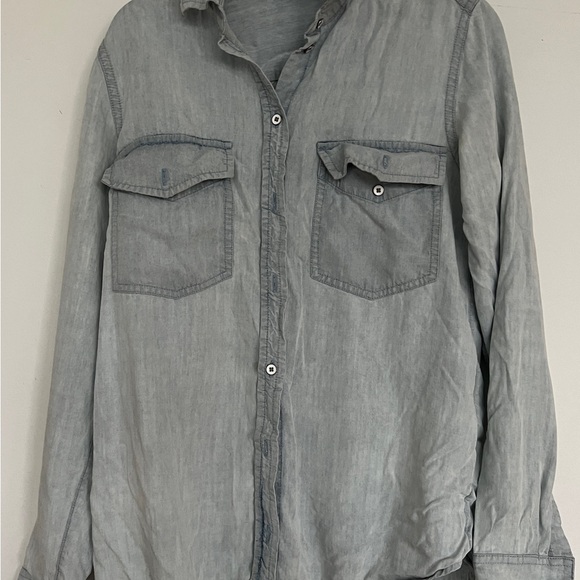J.Crew Light Gray Button-Up Shirt - Picture 1 of 2